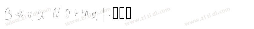 Beau Normal字体转换